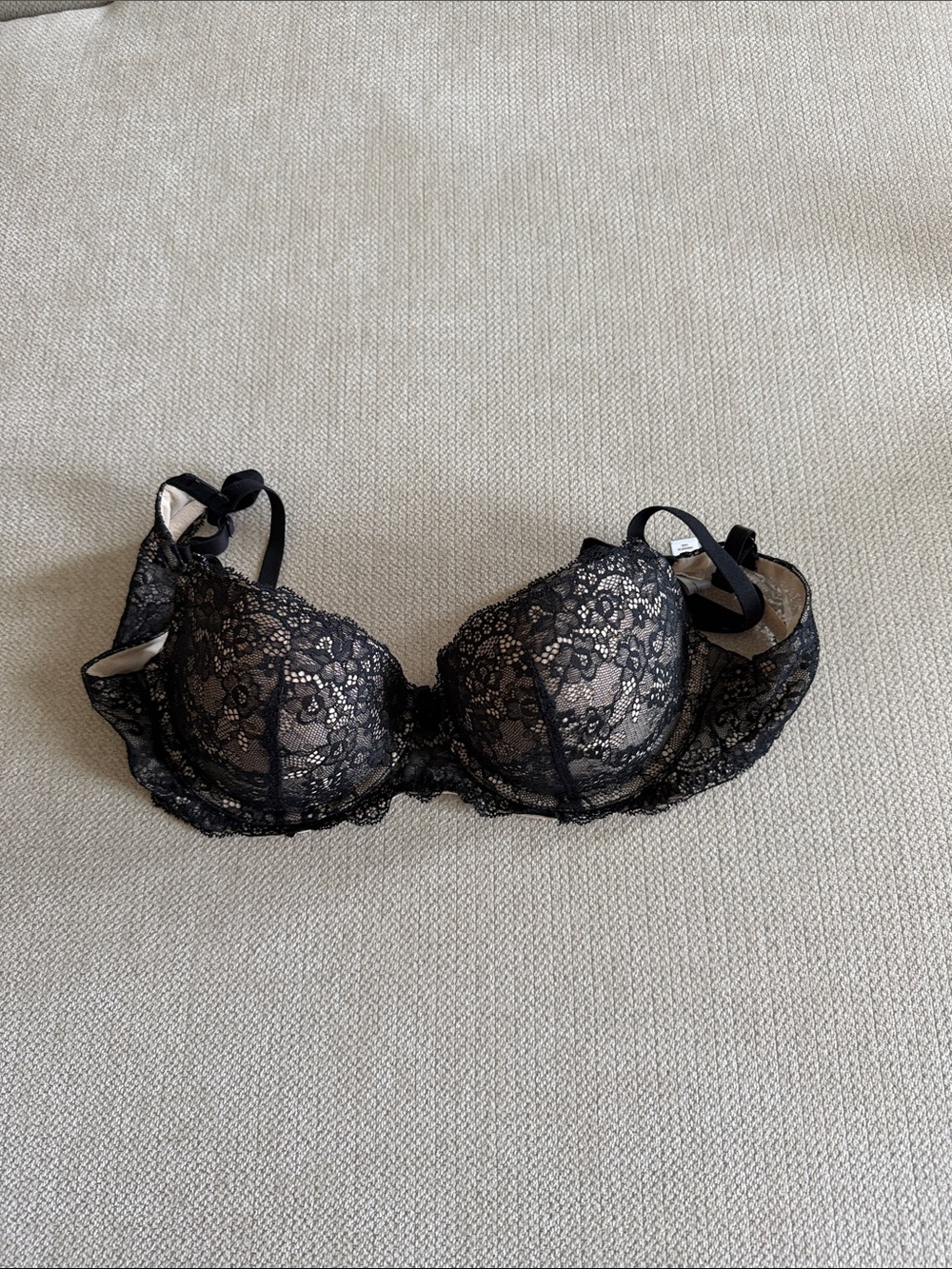 Gilligan & O'Malley Black Lace Underwire Bra
